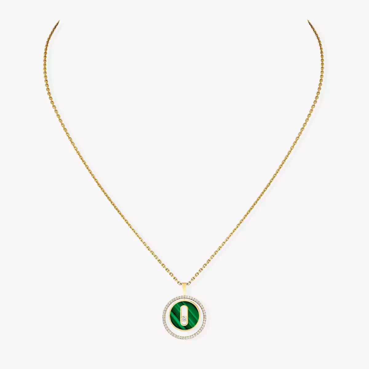 [⭐Miroze]Lucky Move Diamond Necklace in Rose Gold and White Mother-of-Pearl