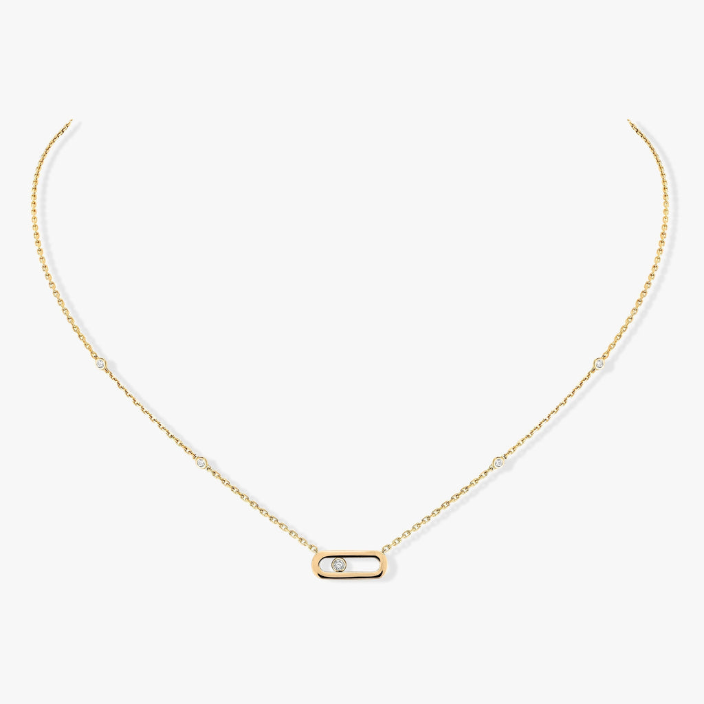 [⭐Miroze]MOVE UNO DIAMOND NECKLACE