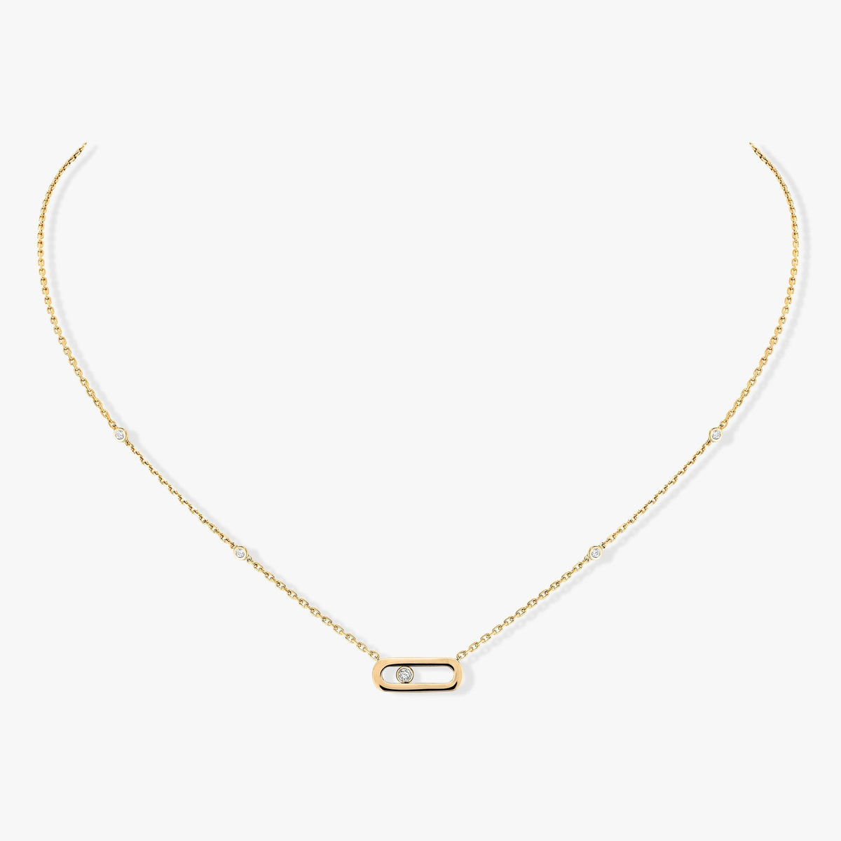 [⭐Miroze]MOVE UNO DIAMOND NECKLACE