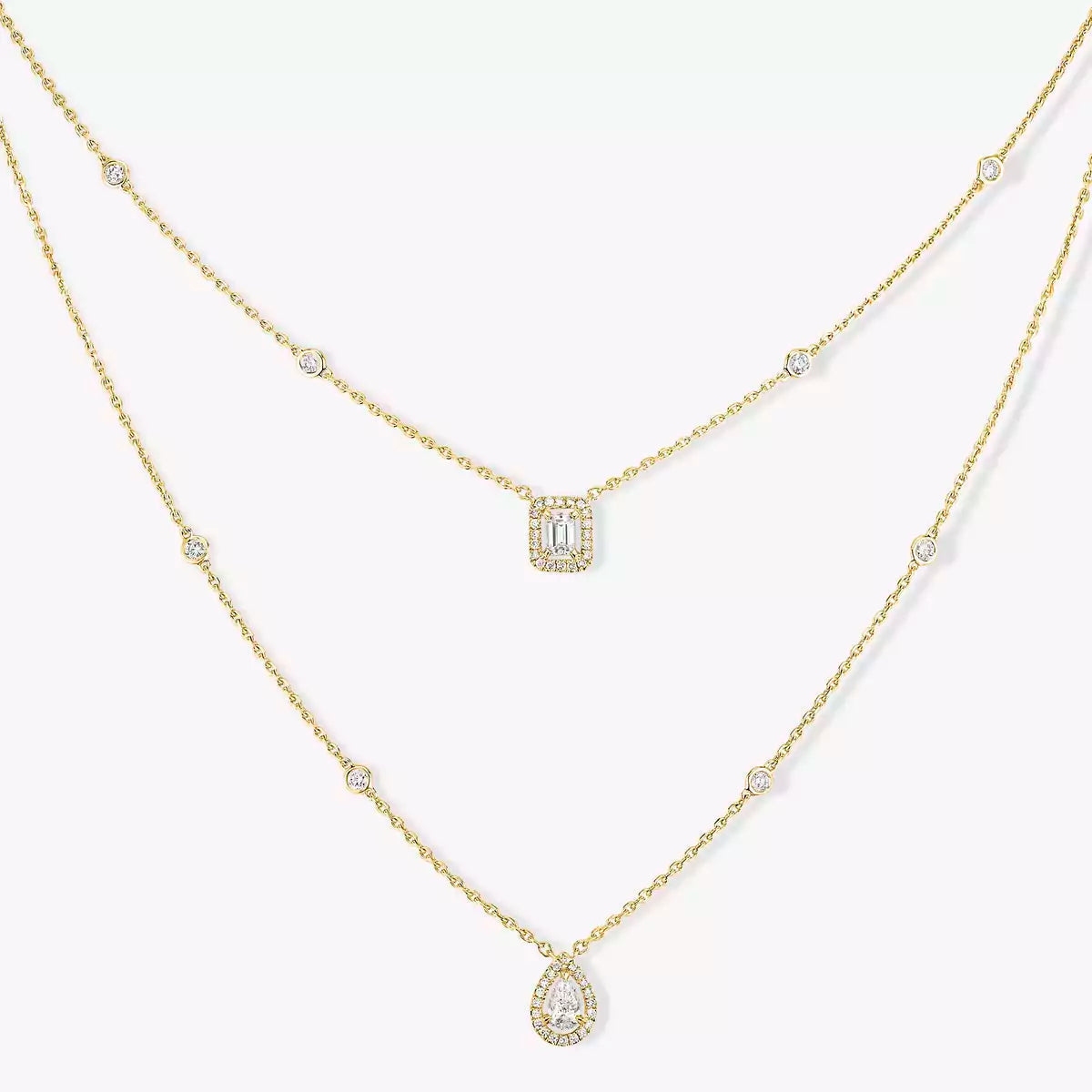 [⭐Miroze]Diamond Necklace My Twin 2 Rows