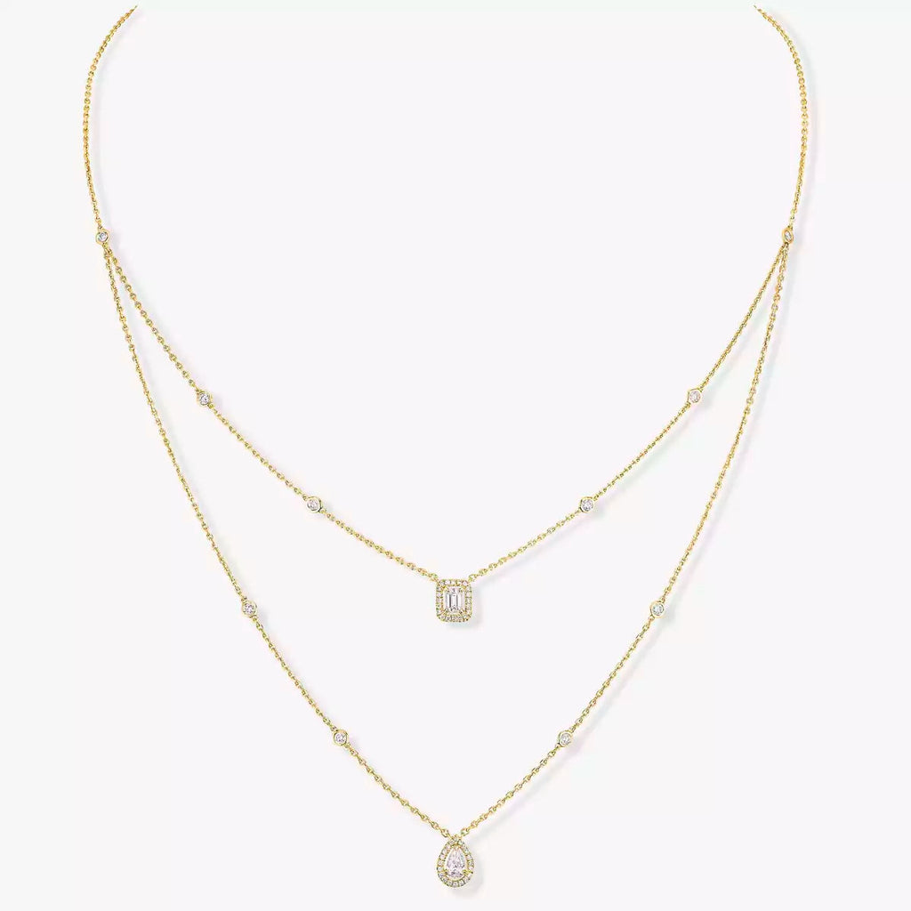 [⭐Miroze]Diamond Necklace My Twin 2 Rows