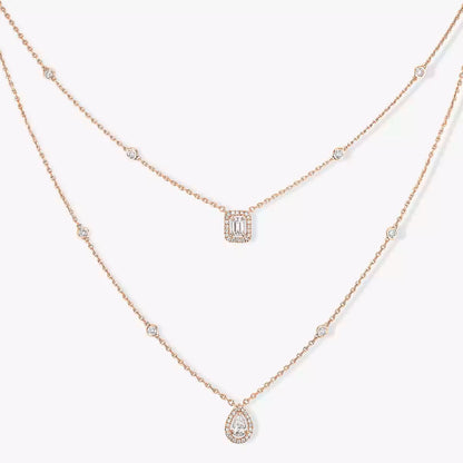[[⭐Miroze] ] Diamond Necklace My Twin 2 Rows