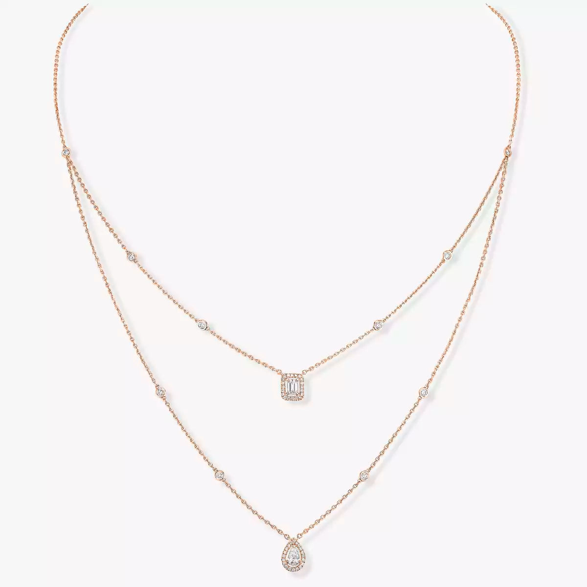 [[⭐Miroze] ] Diamond Necklace My Twin 2 Rows