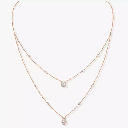 [[⭐Miroze] ] Diamond Necklace My Twin 2 Rows