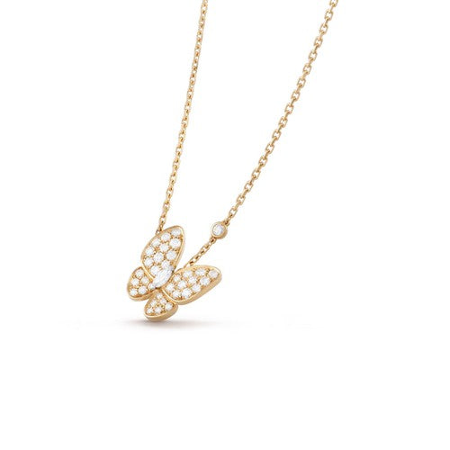 [⭐Miroze]BUTTERFLY DIAMOND NECKLACE