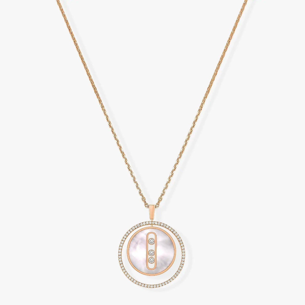 [[⭐Miroze] ]  MOVE MM NACRE BLANCHE DIAMOND NECKLACE