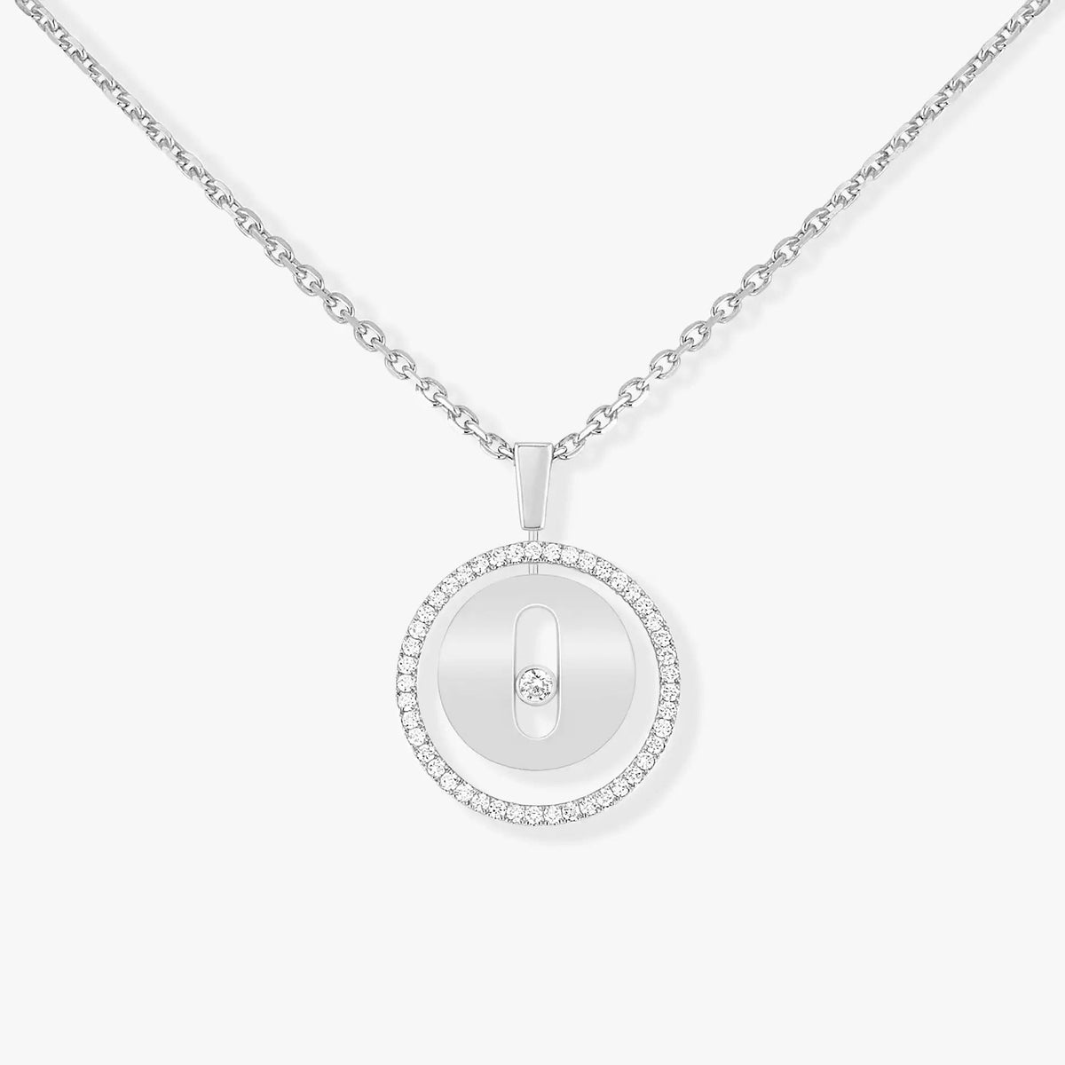 [⭐Miroze]LUCKY MOVE PM NECKLACE SILVER DIAMOND