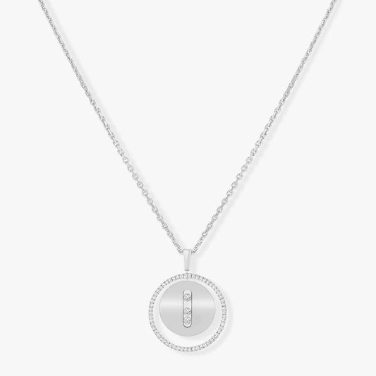 [[⭐Miroze] ]  MOVE MM SILVER DIAMOND NECKLACE