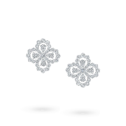 [⭐Miroze] LOOP EARRINGS FULL MOTIF DIAMOND 16MM