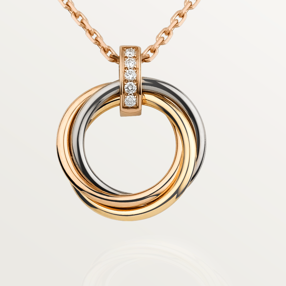 ⭐Miroze TRINITY NECKLACE GOLD  DIAMONDS