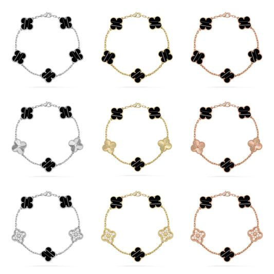 [⭐Miroze] CLOVER 5 MOTIF PULSAR STONE BRACELET COLLECTION