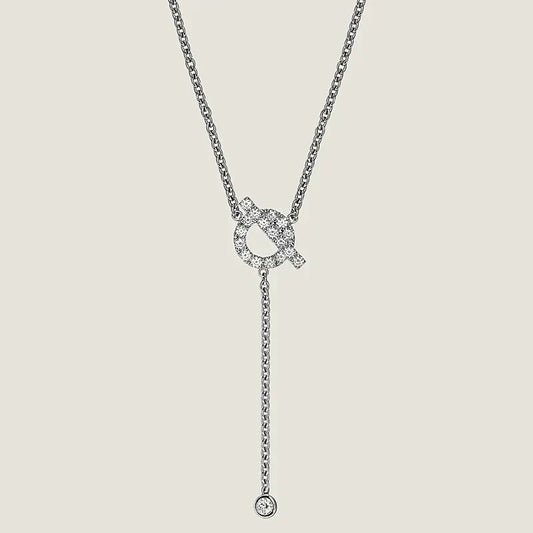 [⭐Miroze]FINESSE SILVER DIAMOND NECKLACE