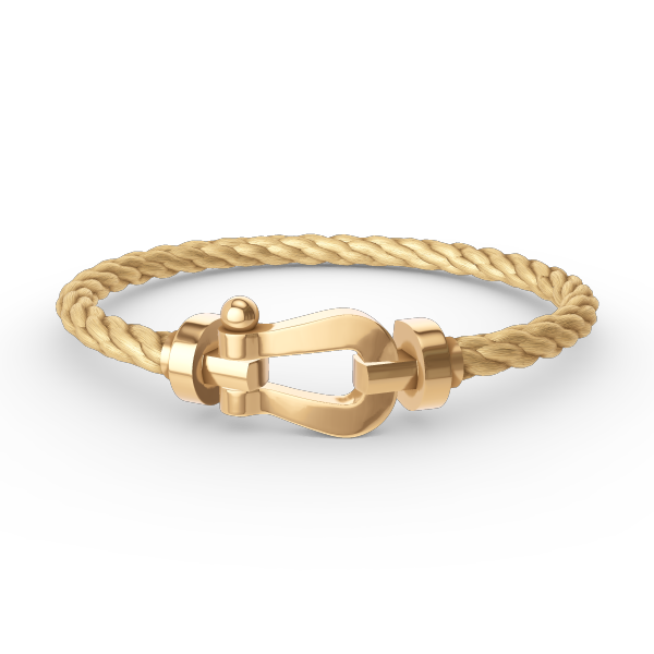 [⭐Miroze]FORCE LARGE HORSESHOE NO DIAMOND BRACELET GOLD