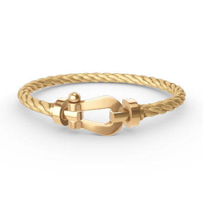 [⭐Miroze]FORCE LARGE HORSESHOE NO DIAMOND BRACELET GOLD
