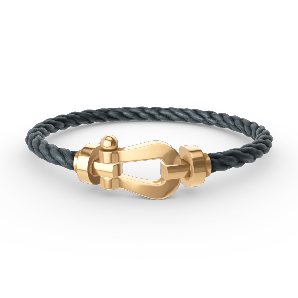 [⭐Miroze]FORCE LARGE HORSESHOE NO DIAMOND BRACELET GOLD