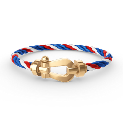 [⭐Miroze]FORCE LARGE HORSESHOE NO DIAMOND BRACELET GOLD