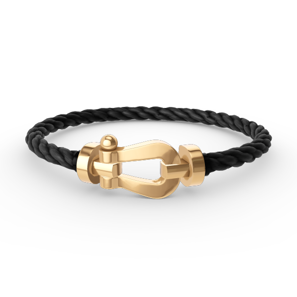 [⭐Miroze]FORCE LARGE HORSESHOE NO DIAMOND BRACELET GOLD