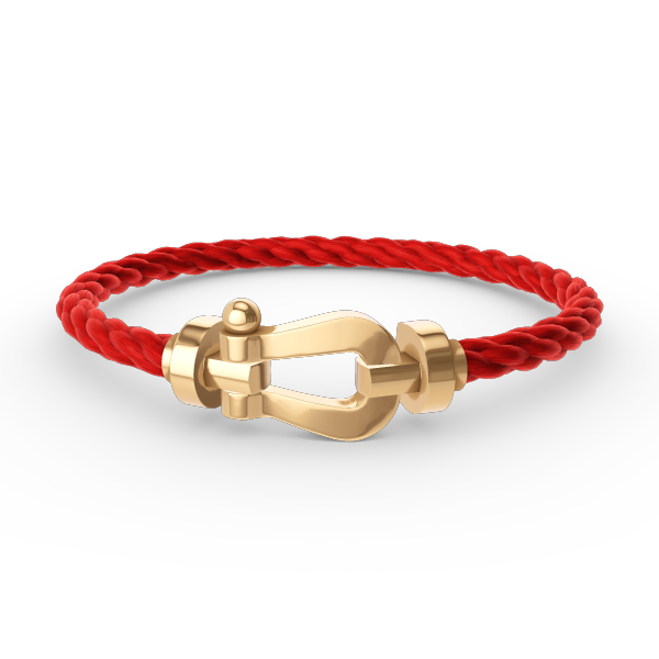 ⭐Miroze FORCE LARGE HORSESHOE NO DIAMOND BRACELET GOLD