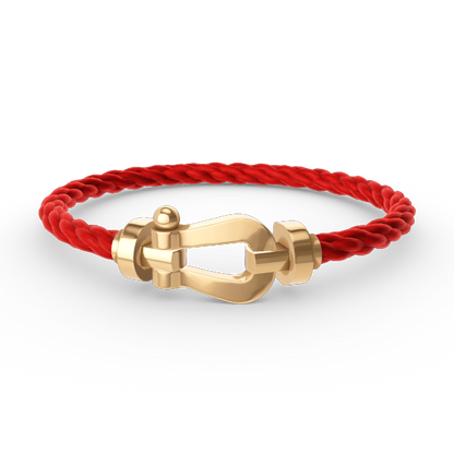 [⭐Miroze]FORCE LARGE HORSESHOE NO DIAMOND BRACELET GOLD