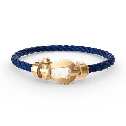 [⭐Miroze]FORCE LARGE HORSESHOE NO DIAMOND BRACELET GOLD