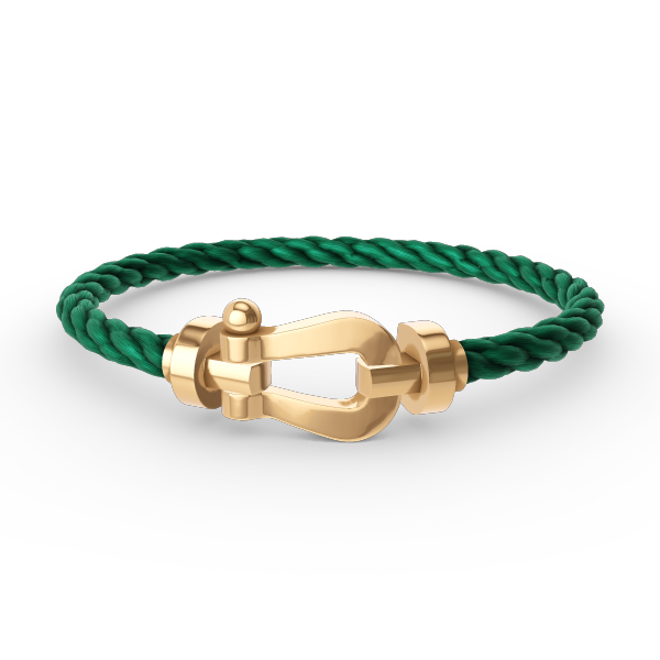 ⭐Miroze FORCE LARGE HORSESHOE NO DIAMOND BRACELET GOLD