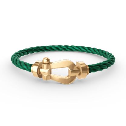 [⭐Miroze]FORCE LARGE HORSESHOE NO DIAMOND BRACELET GOLD