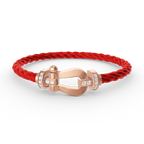 ⭐Miroze FORCE LARGE HORSESHOE HALF DIAMOND BRACELET ROSE GOLD