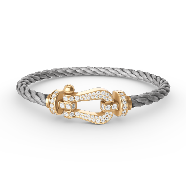 ⭐Miroze FORCE LARGE HORSESHOE FULL DIAMOND BRACELET GOLD