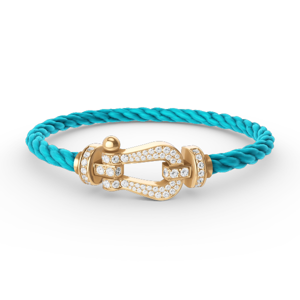 ⭐Miroze FORCE LARGE HORSESHOE FULL DIAMOND BRACELET GOLD