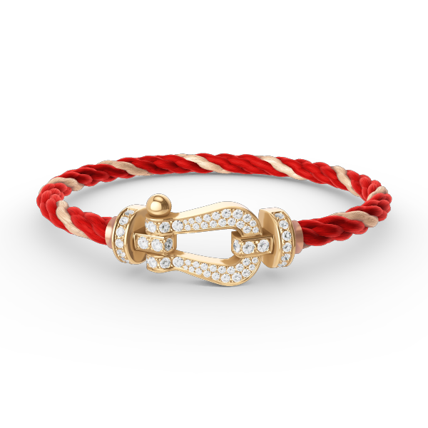 ⭐Miroze FORCE LARGE HORSESHOE FULL DIAMOND BRACELET GOLD
