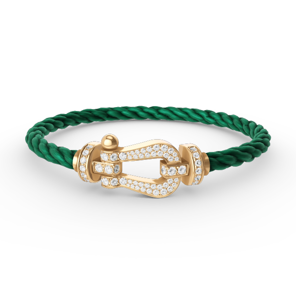 ⭐Miroze FORCE LARGE HORSESHOE FULL DIAMOND BRACELET GOLD