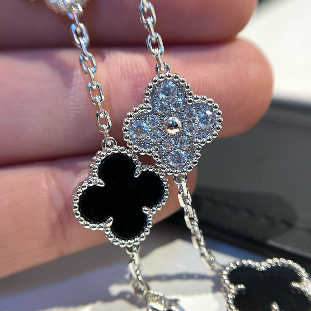 [⭐Miroze ]New CLOVER 5 MOTIF ONYXS BRACELET COLLECTION