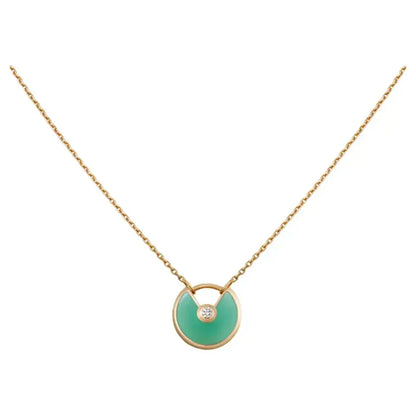 [⭐Miroze]AMULETTE GOLD MALACHITE NECKLACE