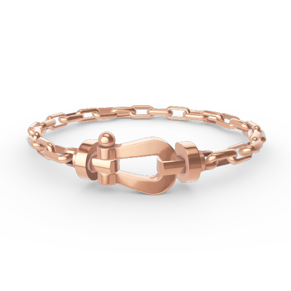 [⭐Miroze]FORCE LARGE HORSESHOE CLASP  METAL BRACELET