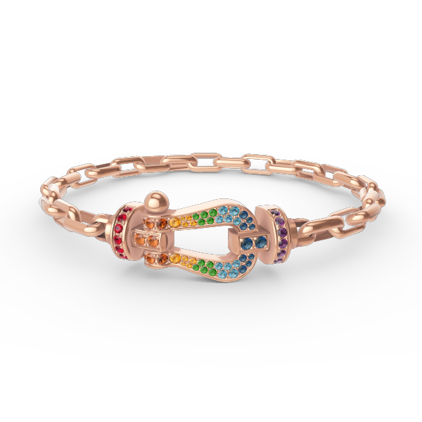 ⭐Miroze FORCE LARGE HORSESHOE CLASP  METAL BRACELET