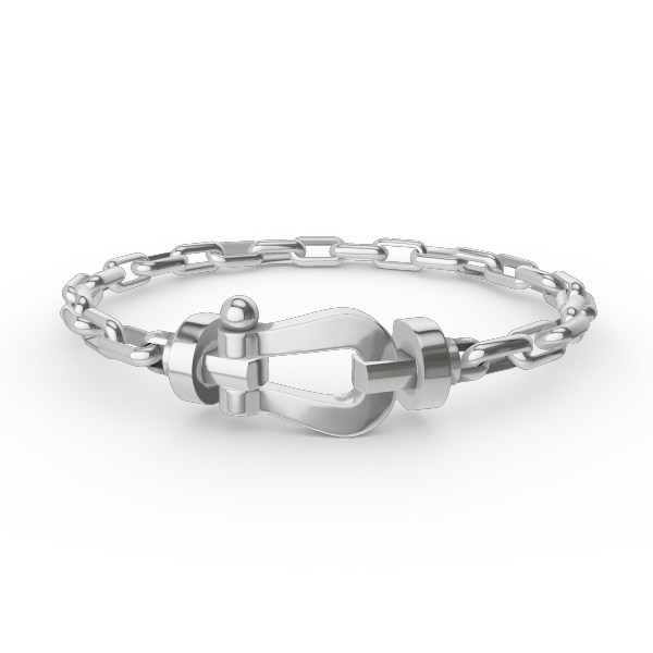 [⭐Miroze]FORCE LARGE HORSESHOE CLASP  METAL BRACELET