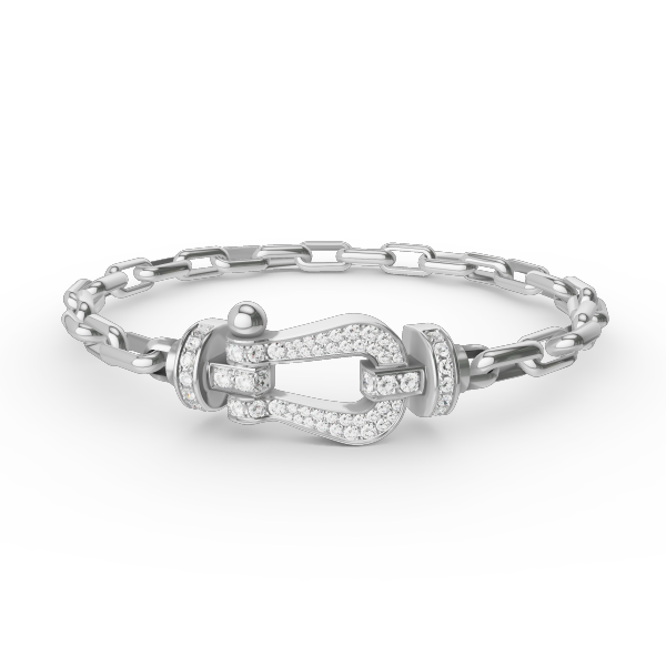 ⭐Miroze FORCE LARGE HORSESHOE CLASP  METAL BRACELET