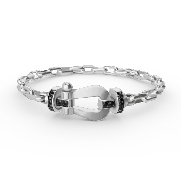⭐Miroze FORCE LARGE HORSESHOE CLASP  METAL BRACELET
