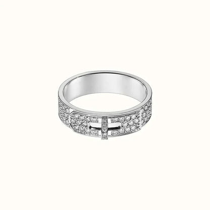 [⭐Miroze]KELLY SILVER DIAMOND RING