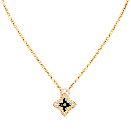 [⭐Miroze]STAR PEDANT PINK GOLD DIAMOND NECKLACE