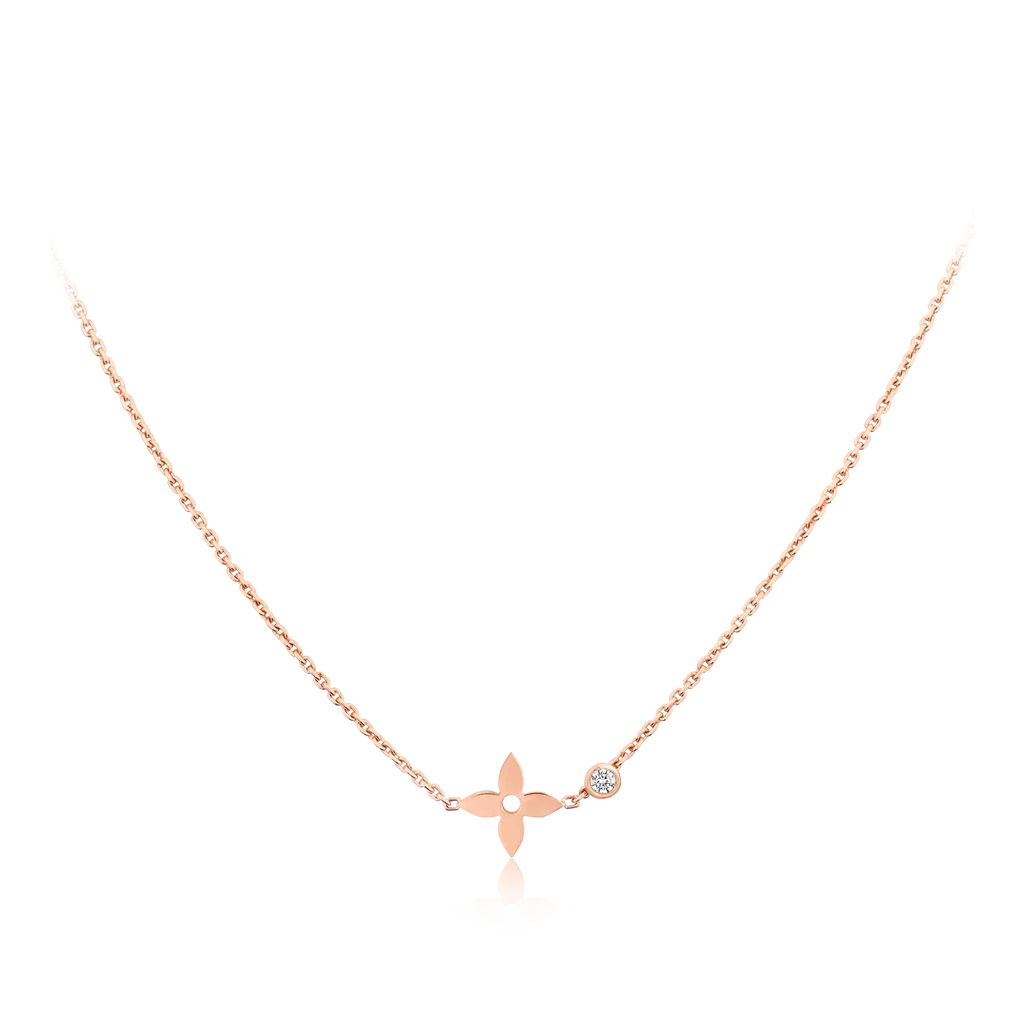 ⭐Miroze BLOSSOM PENDANT PINK GOLD AND DIAMOND