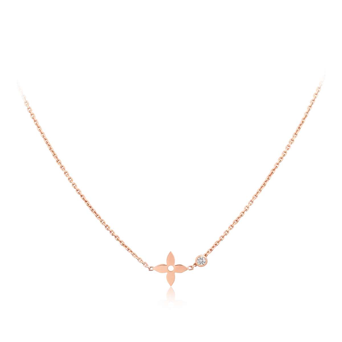 ⭐Miroze BLOSSOM PENDANT PINK GOLD AND DIAMOND