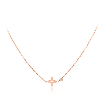 [⭐Miroze]BLOSSOM PENDANT PINK GOLD AND DIAMOND