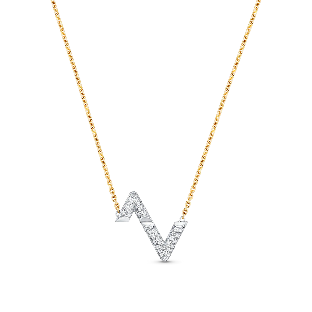 ⭐Miroze VOLT SILVER DIAMOND PEDANT NECKLACE