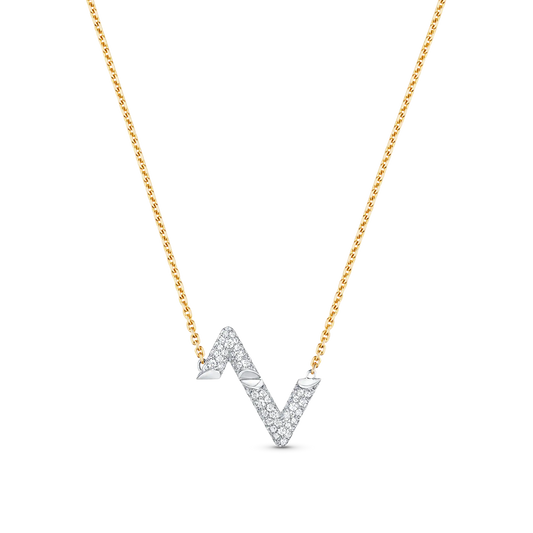 [⭐Miroze]VOLT SILVER DIAMOND PEDANT NECKLACE