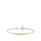 ⭐Miroze IDYLLE PINK GOLD OPEN BRACELET DIAMOND PAVED