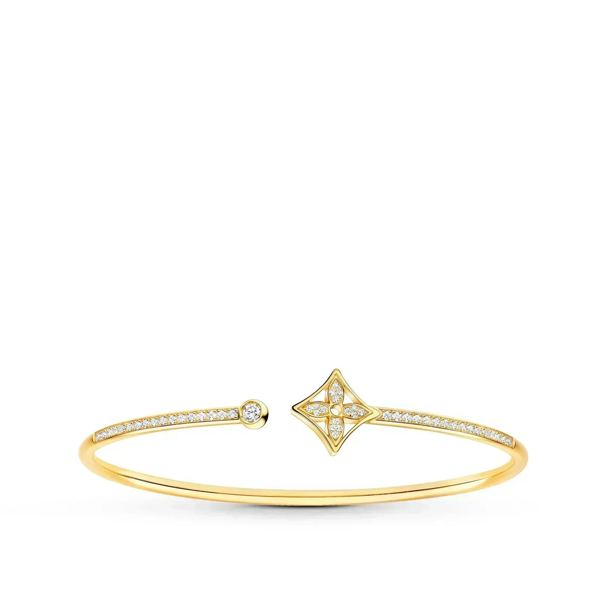 [⭐Miroze]IDYLLE GOLD OPEN BRACELET DIAMOND PAVED