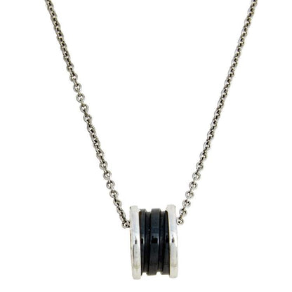 [⭐Miroze]ZERO 1 BLACK CERAMIC SILVER NECKLACE