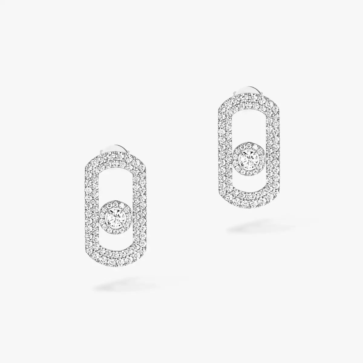 [⭐Miroze]So Move Pave_-Set Diamond Earrings in Silver