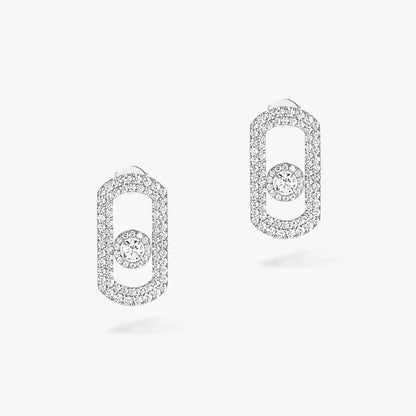 [⭐Miroze]So Move Pave_-Set Diamond Earrings in Silver